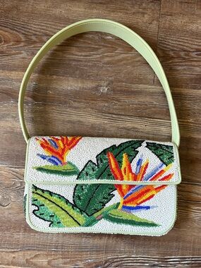 Staud Birds of Paradise Tommy Beaded Bag